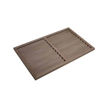 Evolar WPC Achterplaat voor Airco Omkasting Walnut Grey Large