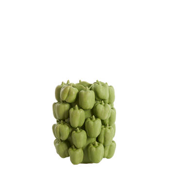 Light & Living - Vaas BELLPEPPER - 23.5x23x32.5cm - Groen