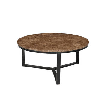 Livingfurn - Salontafel Senna Emperador 80cm - Marmer