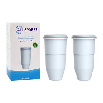 AllSpares Waterfilter (2x) geschikt voor alle Zerowater Waterkannen Vervangingsfilter voor o.a. ZW-5317, ZR-017