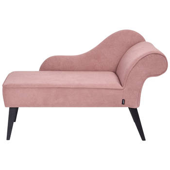 Beliani BIARRITZ - Chaise longue-Roze-Polyester