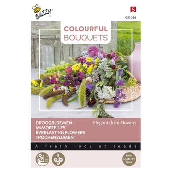 Buzzy - Colourful Bouquets, Elegant dried flowers (droogbloem 2)