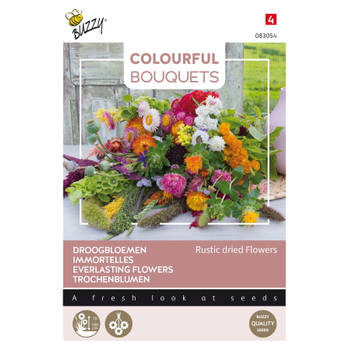 Buzzy - Colourful Bouquets, Rustic dried flowers (droogbloem 1)