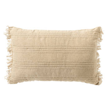 Dutch Decor - PEDRO - Sierkussen 40x60 cm met kussenhoes van 60% recycled katoen - Natural - beige