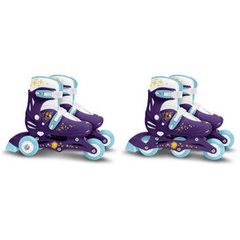 Disney Wish 2 in 1 Tri- & Inline Skates Semi-softboot Paars maat 27-30
