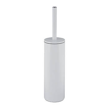 Spirella luxe Toiletborstel in houder Cannes - ivoor wit - metaal - 40 x 9 cm - met binnenbak - Toiletborstels