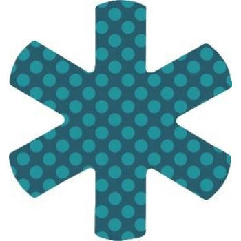 Papillon - Panbeschermer Ster Polka Dots Blauw 38 cm Set van 3 Stuks - Polyester - Blauw