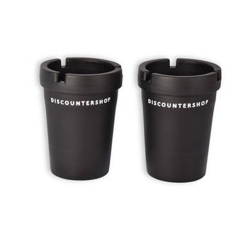 2 pieces Car ashtray ashtray black plastic 104g Car accessories 8cm*11cm