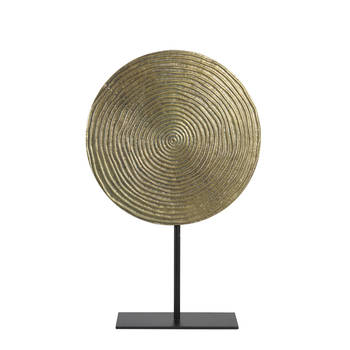 Light&living Ornament op voet 35x10x56 cm RAWAS ruw a brons cirkel-...