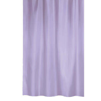MSV Douchegordijn met ringen - lila paars - gerecycled polyester - 180 x 200 cm - wasbaarA A  - Douchegordijnen
