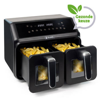 BluMill Dual Airfryer met doorkijkvenster