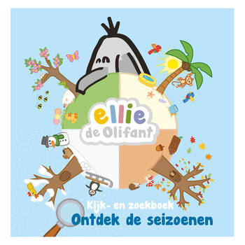 Uitgeverij Kluitman Kijken Zoekboek Ellie de Olifant Ontdek de seizoenen