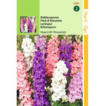 2 stuks - Hortitops - Delphinium Ajacis Hyacinthbloemig Gemengd