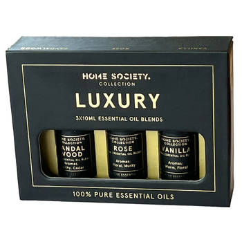 Luxe Geur olie Essential Oil Pack Luxury - 3 x 10ML - Sandal Wood, Rose, Vanilla
