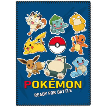 Pokémon Fleecedeken, Battle - 100 x 140 cm - Polyester
