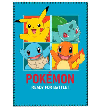 Pokémon Fleeceplaid, Ready for Battle - 140 x 100 cm - Polyester