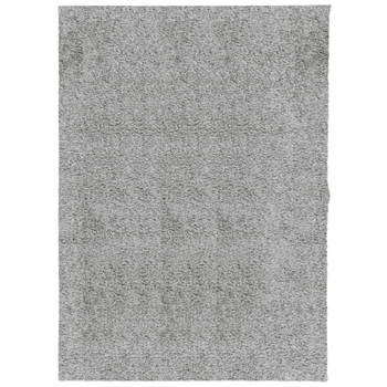 vidaXL Vloerkleed PAMPLONA shaggy hoogpolig modern 240x340 cm grijs