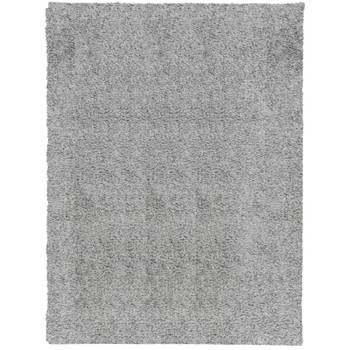 vidaXL Vloerkleed PAMPLONA shaggy hoogpolig modern 300x400 cm grijs