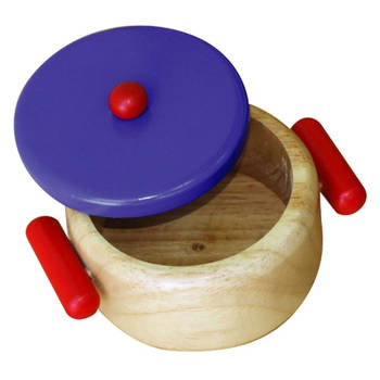 Viga Toys Houten soeppan met deksel Ã˜ 13 cm. 3+