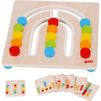 Goki Colour sorting board, rainbow 21x21x3