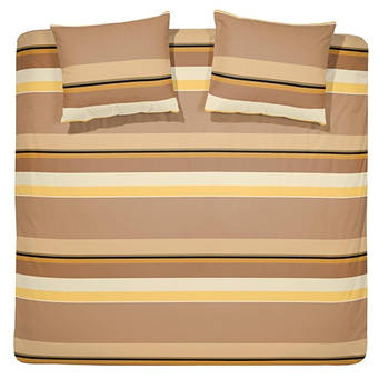 Cinderella Dekbedovertrek Flanel Cuba Caramel-2-persoons (200 x 200/220 cm)