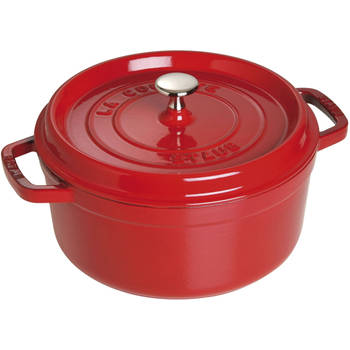 Staub Braadpan / Cocotte - Kersenrood - ø 26 cm / 5.2 liter