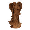 Clayre & Eef Decoratie Beeld Engel 23 cm Bruin Polyresin Religious sculpture Bruin Religious sculpture