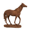 Clayre & Eef Decoratie Beeld Paard 21x7x21 cm Bruin Polyresin Bruin