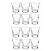 Vivalto shotglaasjes - 12x - glas - transparant - 40 ml - Shotglazen