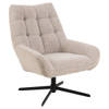 Pary fauteuil draaifunctie beige.