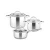 Teesa 6-delige Pannenset RVS Cook Expert Master - TSA0141 - RVS