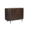 Livingfurn - Dressoir Nora Emperador 115cm - Mangohout / Gecoat Staal