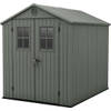 Keter Darwin 68 Tuinhuis - dubbele deuren + ramen - 190x244x221 - Groen