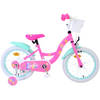 Mattel Meisjesfiets Barbie 16 Inch 25 cm Meisjes Terugtraprem Roze/Mintgroen