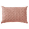 Dutch Decor - NORA - Sierkussen 40x60 cm - 3D patroon - heerlijk zacht - Cork - roze