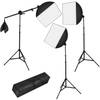 tectake® - Studiolampen set - 3x fotolamp fotografie softbox - 400894