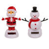 Out of the Blue - Solar bewegende kerst figuren - set 2x st - 10,5 cm - Kerstbeeldjes