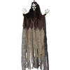 Halloween/horror thema hang decoratie Geest/spook Gypsy - enge/griezelige pop - 120 cm - Feestdecoratievoorwerp