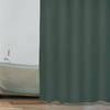 MSV Douchegordijn met ringen - donkergroen - gerecycled polyester - 180 x 200 cm - wasbaarA A  - Douchegordijnen