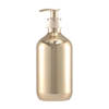 Navulbare Fles met Pomp – Goud – 500ml – Voor Shampoo, conditioner of Bodywash