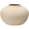 Decoris Vaas - terracotta - beige - D28 x H16 - vintage - Vazen