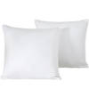 De Witte Lietaer Sierkussensloop Set Olivia White - 40 x 40 cm - Satijn Katoen