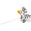 Goki Pull-along animal, zebra-duck 16 x 5
