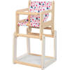 Goki Doll's high chair with table, 2in1 High chair: 25 x 24.5 x 47 cm
