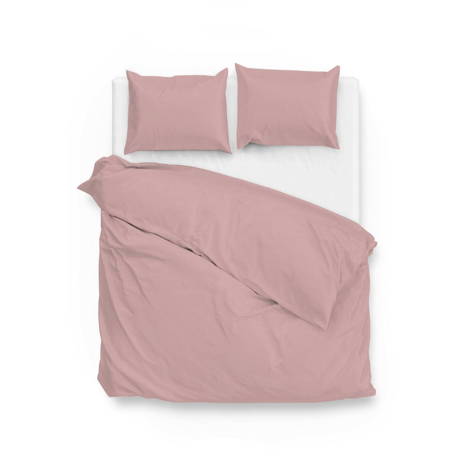 Zo!Home Satinado dekbedovertrek Lits-jumeaux (240x200-220 cm + 2 slopen) Katoen satijn Shady Pink