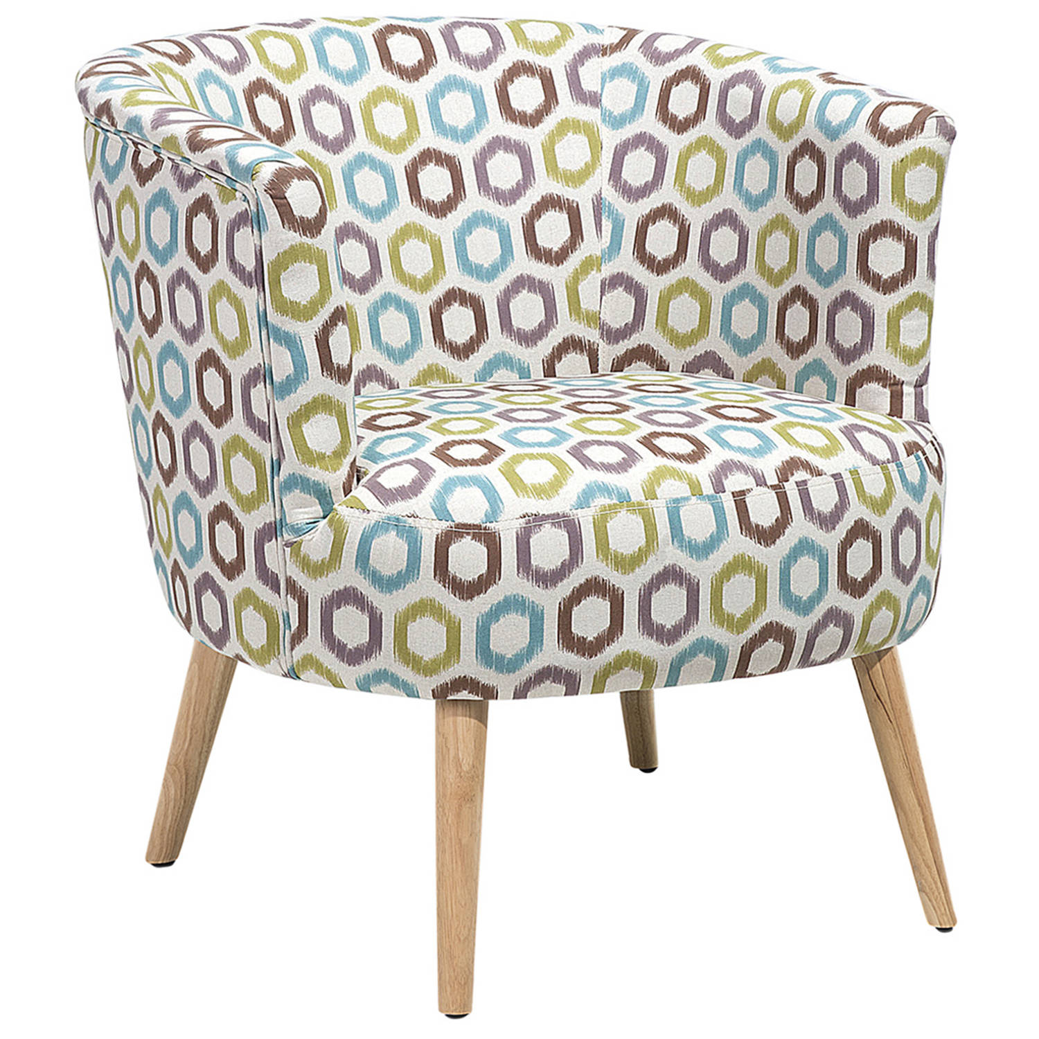 Beliani ODENZEN - Club Chair - Multicolor - Polyester