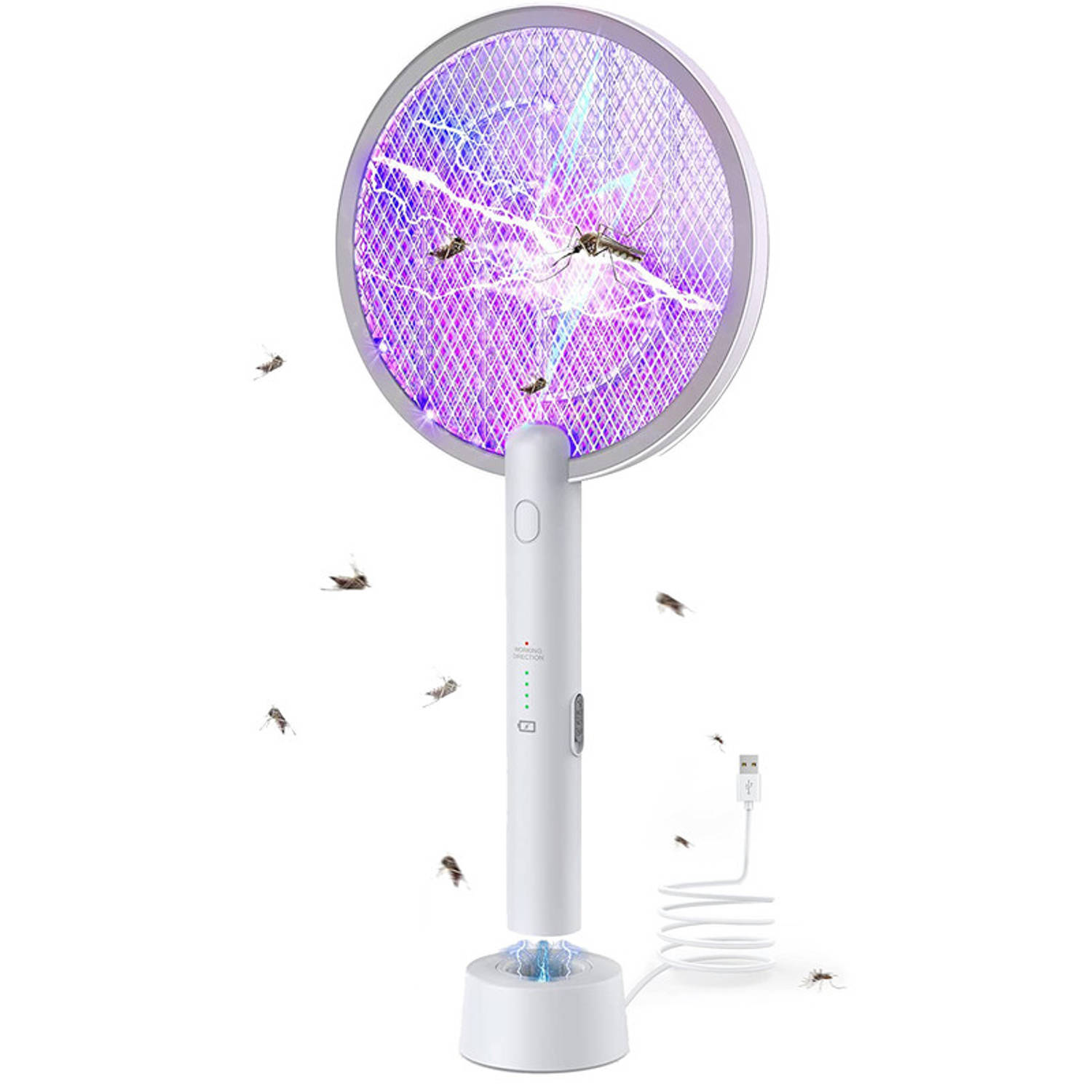 Vicon 2-in-1 Elektrische vliegenmepper en muggenlamp - Voor vliegen, muggen, fruitvliegjes etc. - Vliegenvanger - Muggenvanger
