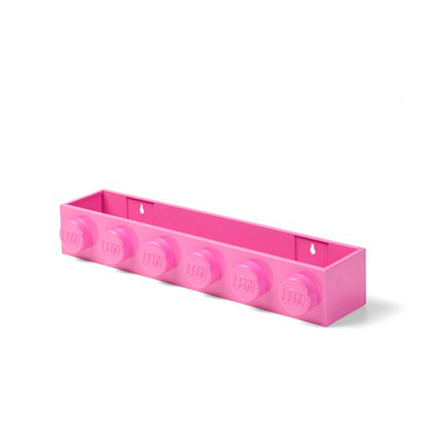 LEGO boekenplank voor aan de wand 47,8 cm polypropyleen roze