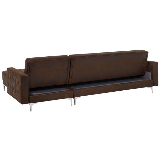 Beliani ABERDEEN - Modulaire Sofa-Bruin-Kunstleer