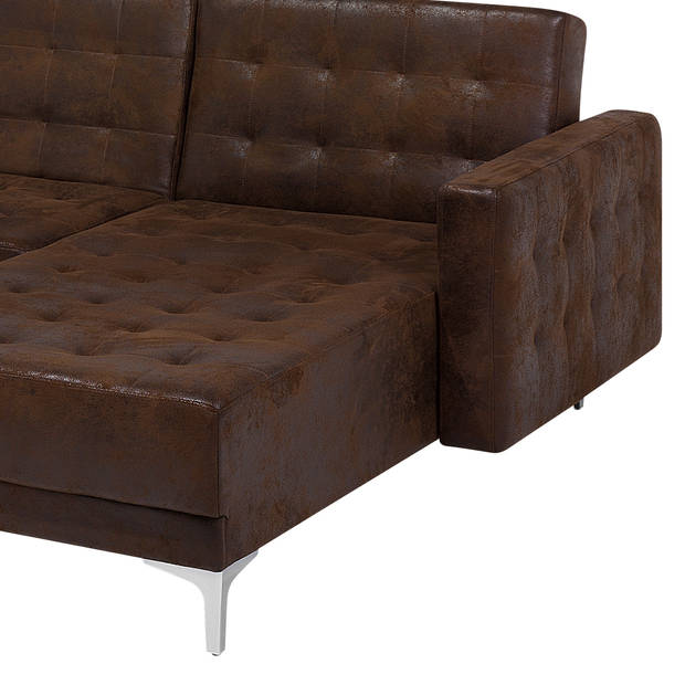 Beliani ABERDEEN - Modulaire Sofa-Bruin-Kunstleer